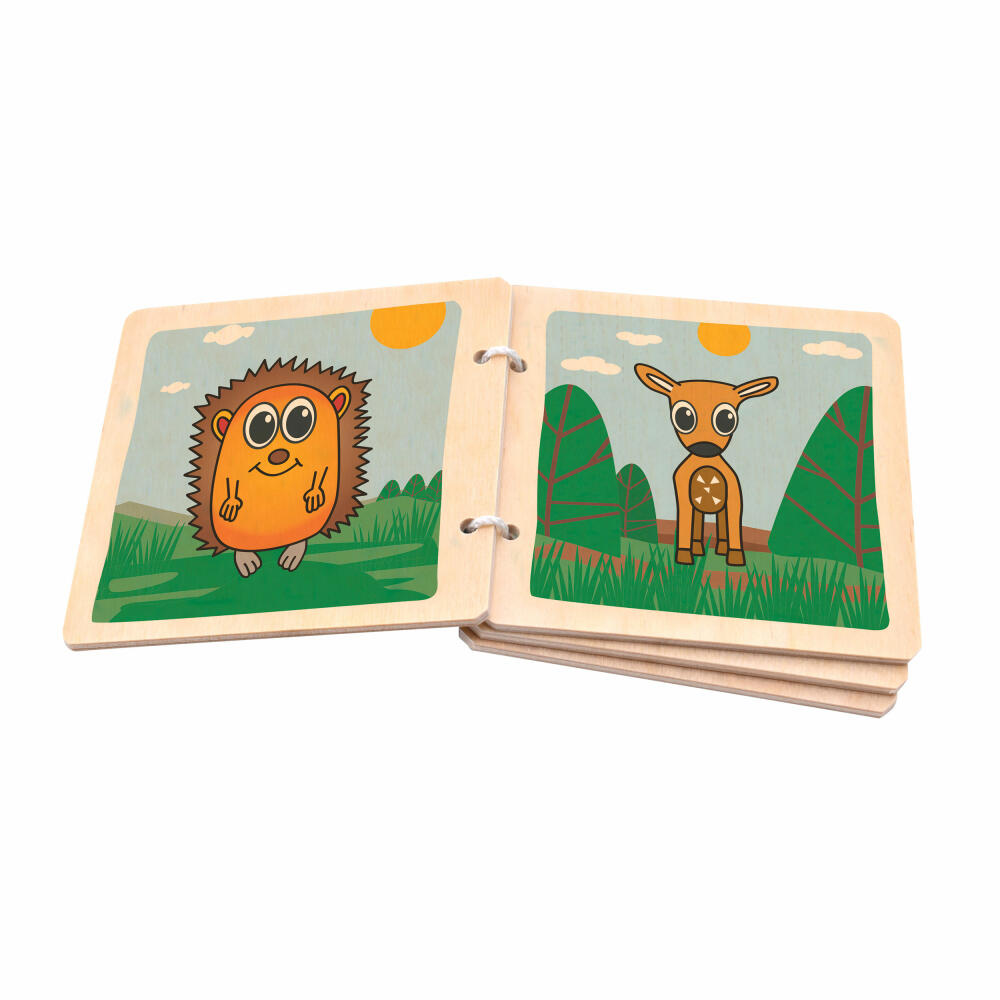 Voggenreiter Music for Kids Premium Bookie Forest, Holzbuch, Bilderbuch, Spielzeug, Kinder, 1241