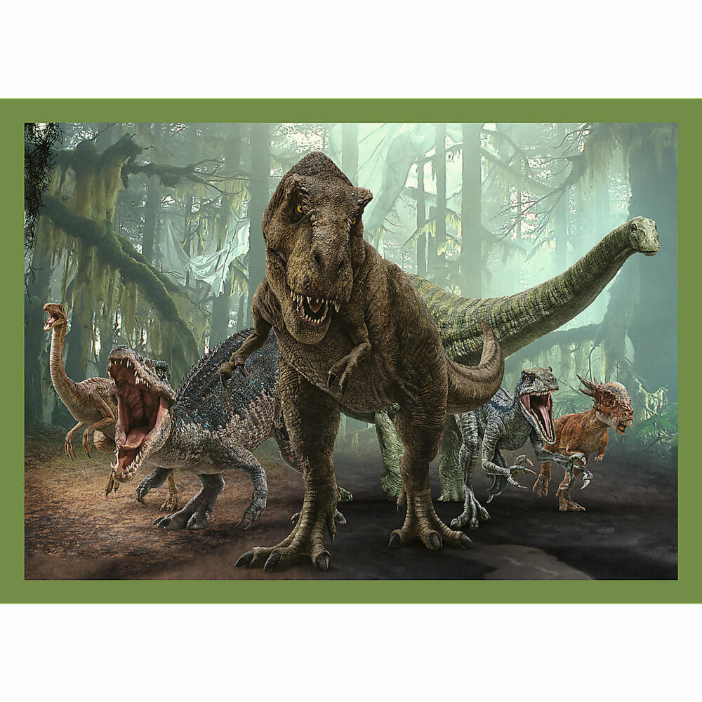 Trefl 4 in 1 Puzzle - Jurassic World, 35 + 48 + 54 + 70 Teile, 28.5 x 20.5 cm, 34607
