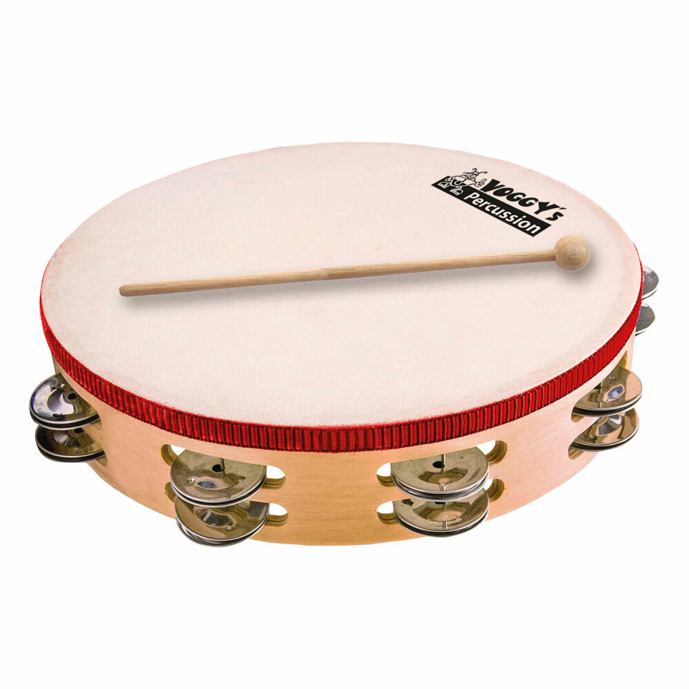 Voggenreiter Voggys Tambourine Set, 2-piece, jingle wreath, jingle ring, percussion, children, instrument, from 3 years