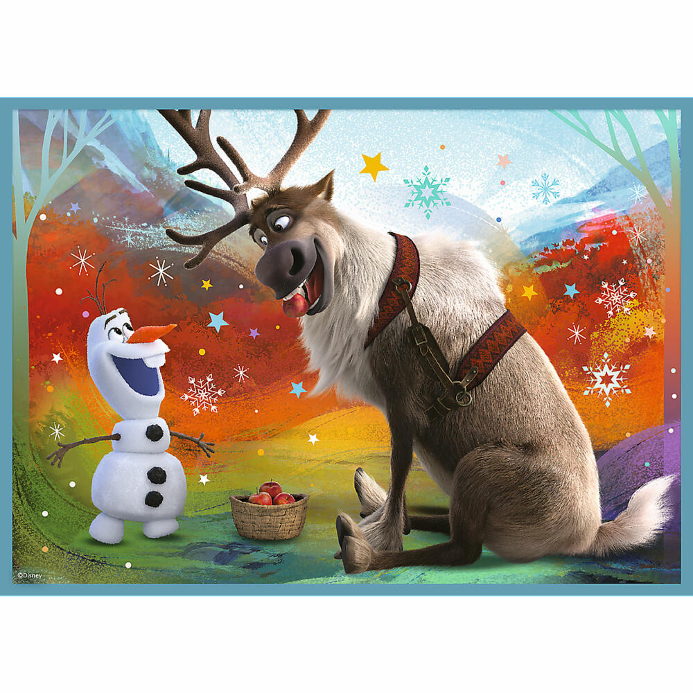 Trefl 4 in 1 Puzzle - Frozen, 12 + 15 + 20 + 24 Teile, 28.5 x 20.5 cm, 34381