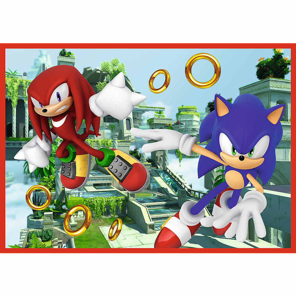 Trefl 4 in 1 Puzzle - Sonic, 35 + 48 + 54 + 70 Teile, 28.5 x 20.5 cm, 34625