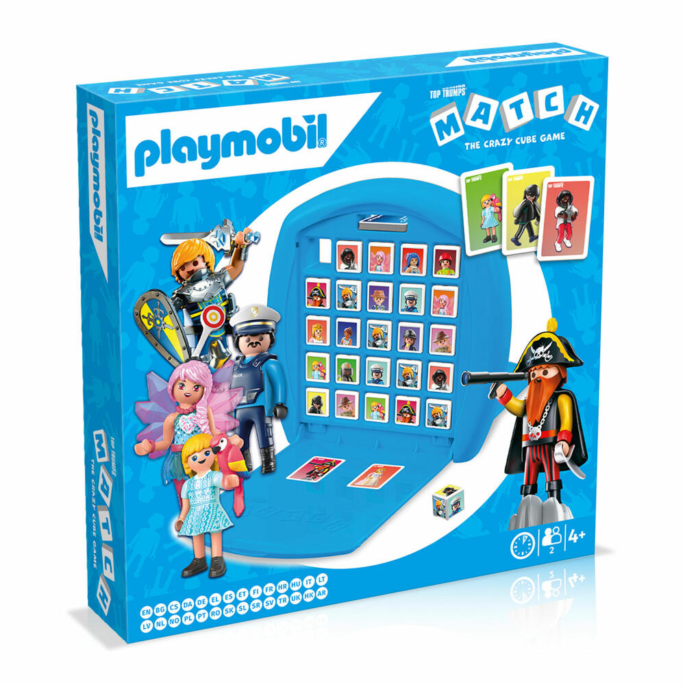 Winning Moves Match - Playmobil, dice game, family game, children's game, from 4 years, WM03779-ML1-6