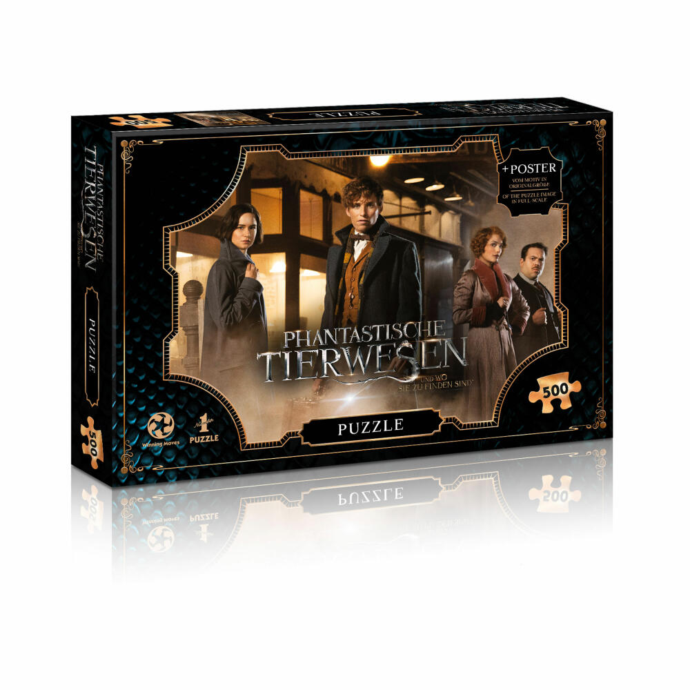 Winning Moves Puzzle Fantastic Beasts 1, Puzzle Game, Puzzles, Children's Puzzle, 500 Pieces, 11521