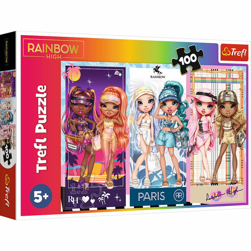 Trefl Puzzle Rainbow High, children's puzzle, 100 pieces, 41 x 27.5 cm, 16444