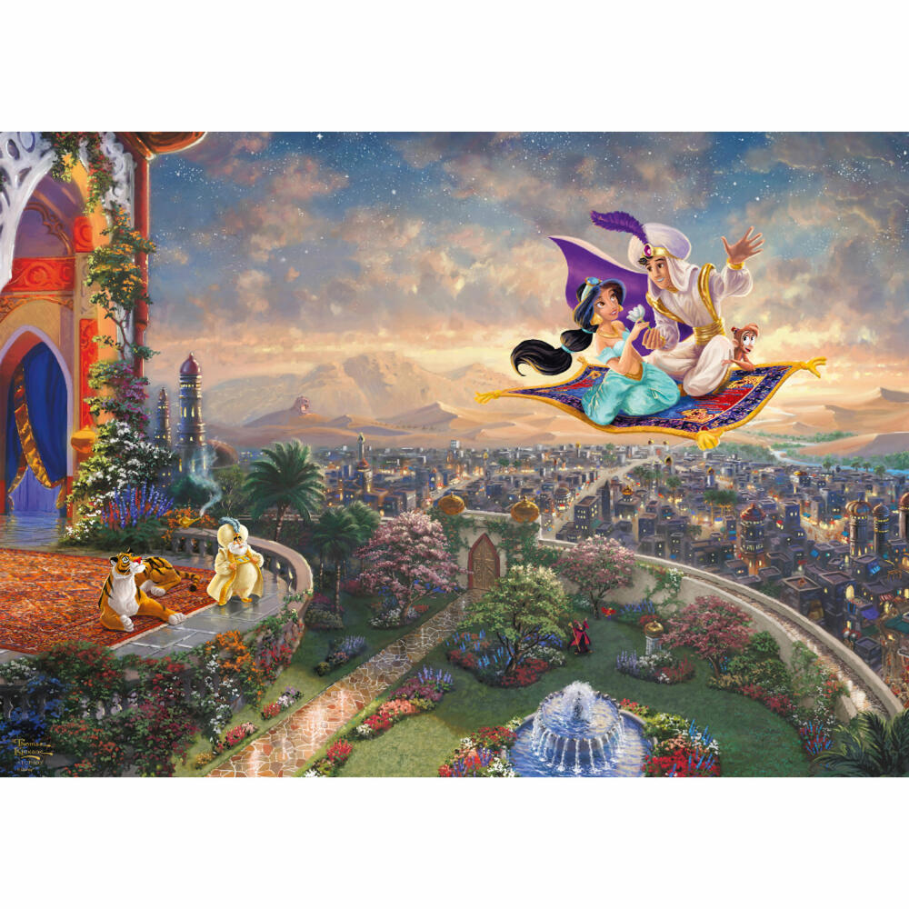 Schmidt Spiele Disney Aladdin , Thomas Kinkade, Puzzle, Erwachsenenpuzzle, 1000 Teile, 59950