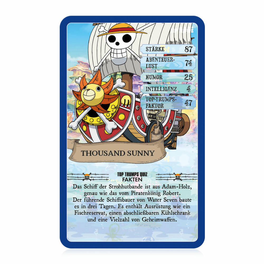 Winning Moves Top Trumps One Piece Collectables, Card Game, Trump Game, Quartet, Card Game, WM03645-GER-6