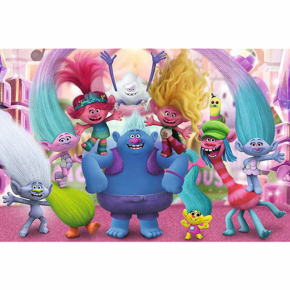 Trefl Maxi Puzzle Trolls, Children's Puzzle, Trolls, 24 pieces, 60 x 40 cm, 14359
