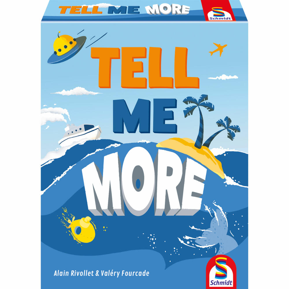 Schmidt Spiele Tell Me More, Kartenspiel, Familienspiel, ab 10 Jahren, 75056