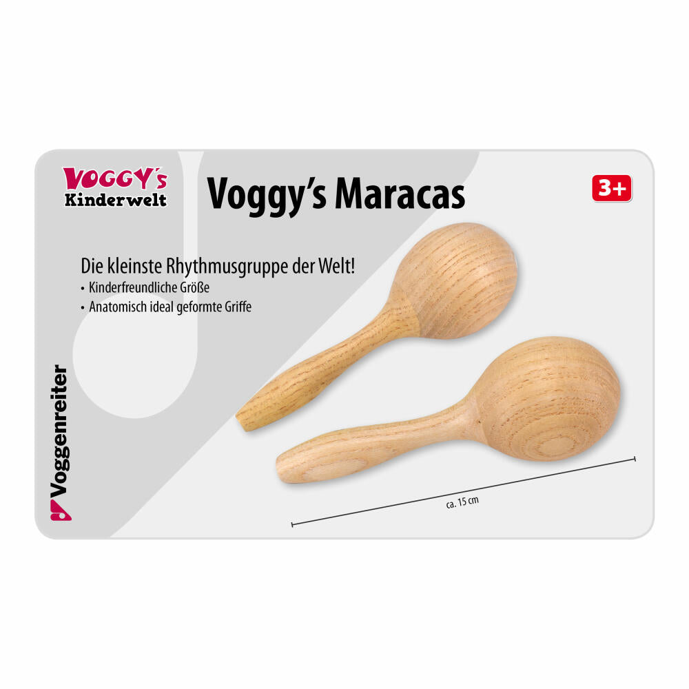 Voggenreiter Voggys Maracas, 1 Paar, Rassel, Hand-Rassel, Musikinstrument, Instrument, Kinder, 785