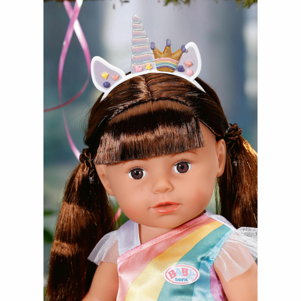 BABY born Zapf BABY born Fantasy Deluxe Prinzessin, Puppenkleidung, Kleid, Kleidung, Einhorn, für 43 cm Puppe, 830338