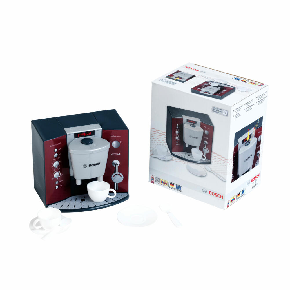 Theo Klein Bosch Kaffeemaschine, mit Sound, Kaffee Maschine, Kinderküche, Zubehör, Kinder Spielzeug, 9569