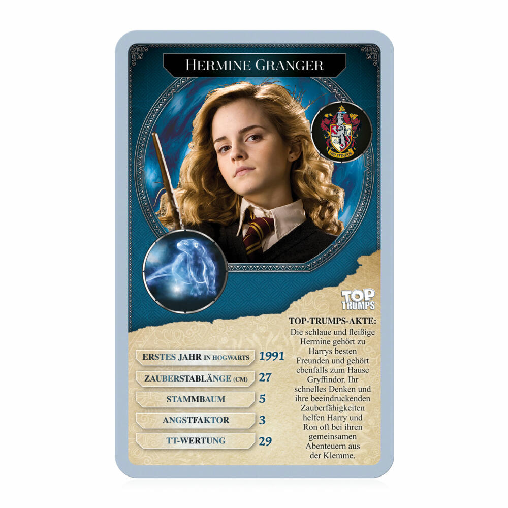 Winning Moves Top Trumps Harry Potter Witches and Wizards, Card Game, Trump Game, Quartet, Card Game, 63322