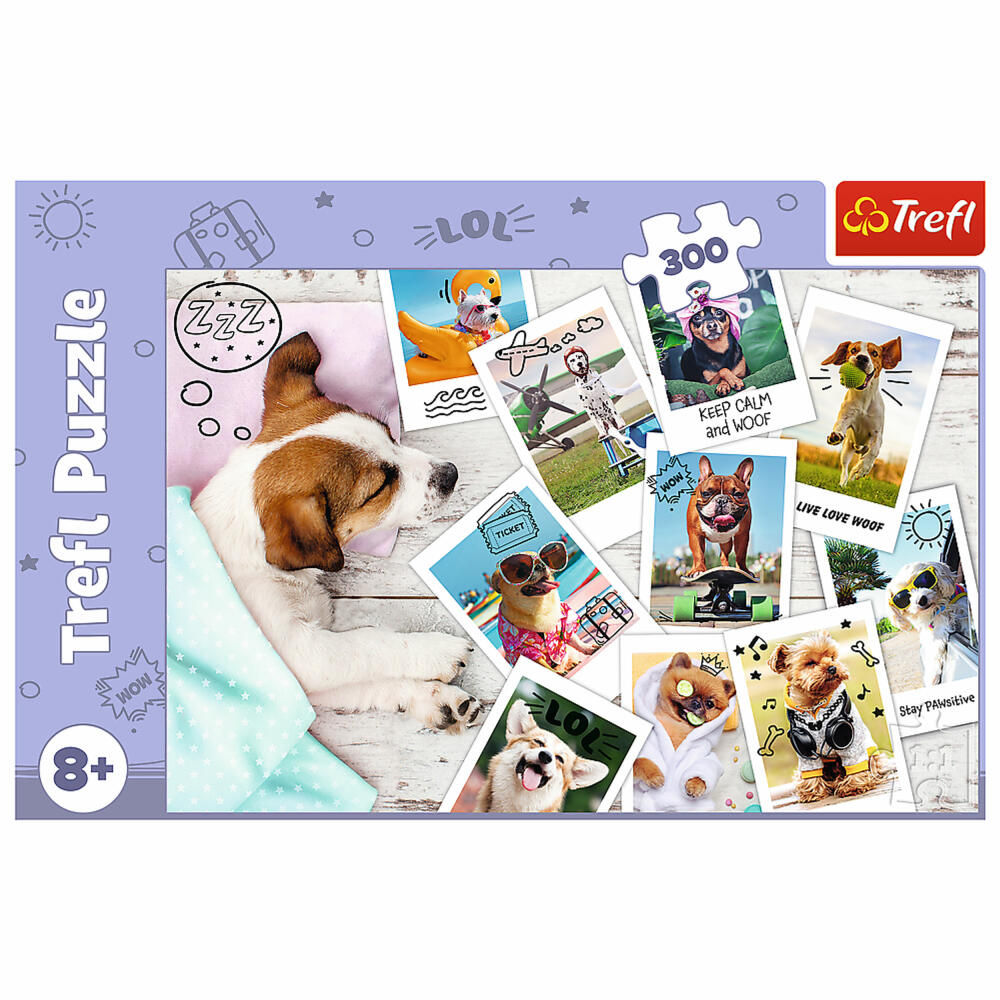 Trefl Puzzle Dogs Holiday Photos, Children's Puzzle, 300 Pieces, 60 x 40 cm, 23003