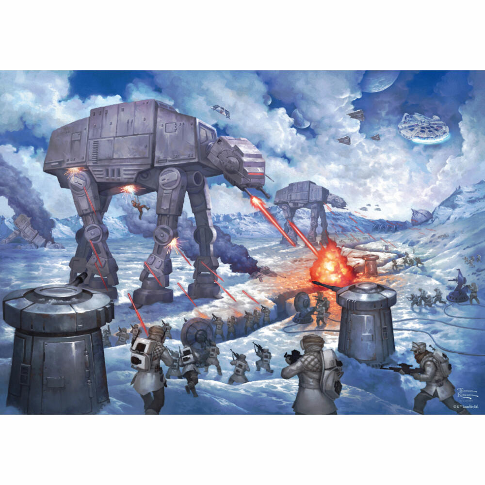 Schmidt Spiele Lucas Film Star Wars The Battle of Hoth, Thomas Kinkade, Puzzle, Erwachsenenpuzzle, 1000 Teile, 59952