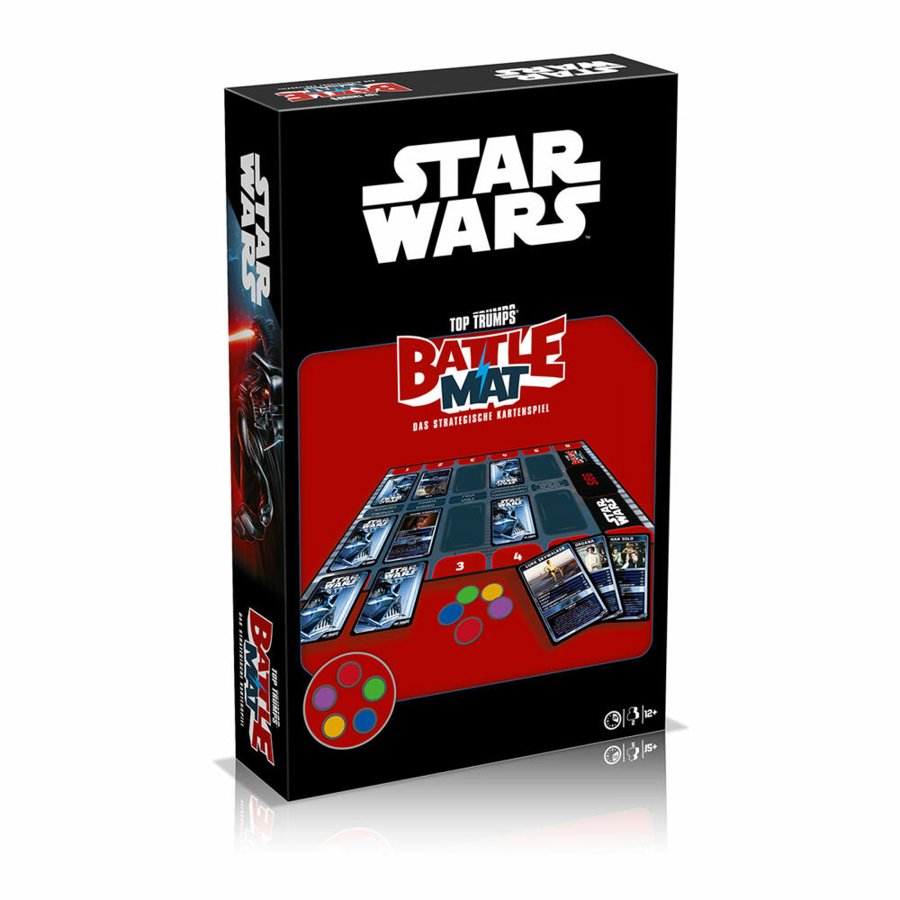 Winning Moves Battle Mat Star Wars, Top Trumps, Kartenspiel, Familienspiel, ab 8 Jahren, WM02980-GER-6
