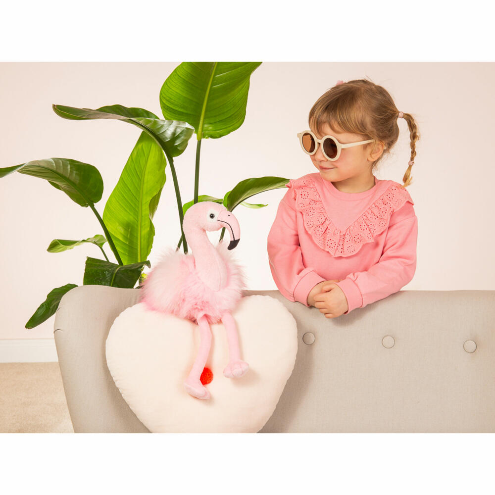 Teddy Hermann Flamingo Flora, Plüschtier, Vogel, Herzekind, Plüsch, Pink, 35 cm, 939528