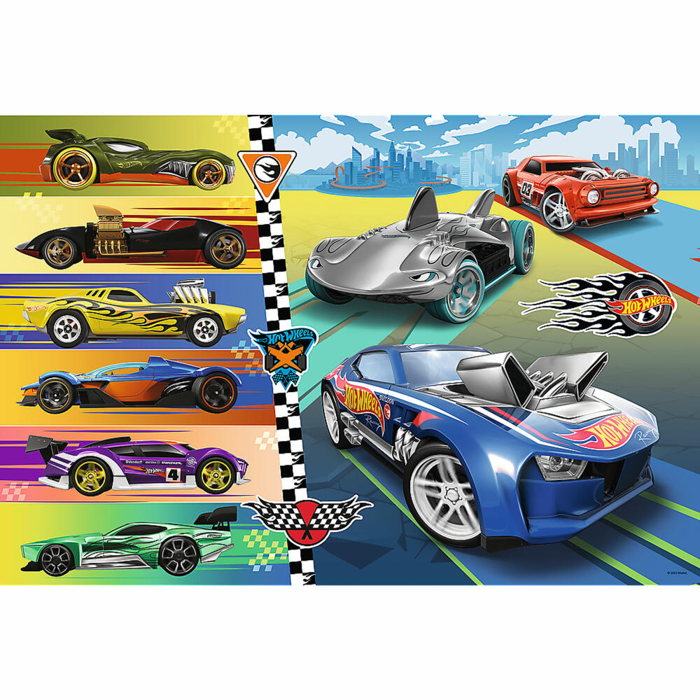 Trefl Maxi Puzzle Hot Wheels, children's puzzle, cars, 24 pieces, 60 x 40 cm, 14362