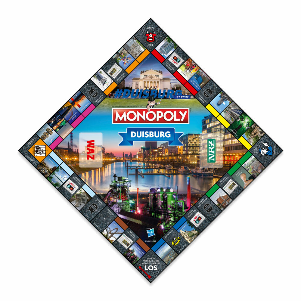 Winning Moves Monopoly - Duisburg, board game, family game, parlor game, ages 8 and up, WM04223-GER-6