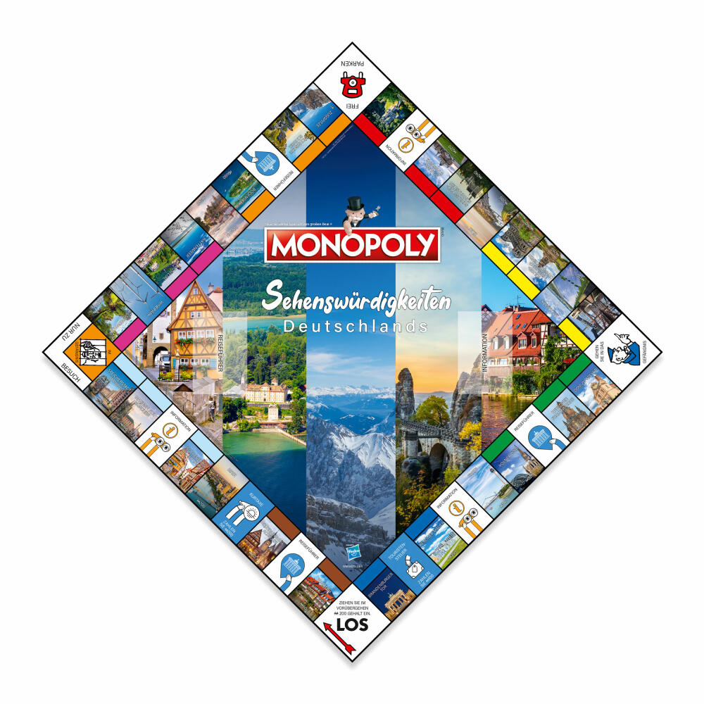 Winning Moves Monopoly Sights of Germany, Board Game, Party Game, WM04213-GER-6