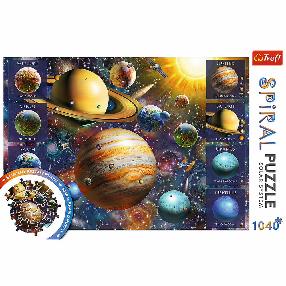 Trefl Puzzle Spiral Solar System, Solar System, 1040 pieces, 68.3 x 48 cm, 40013