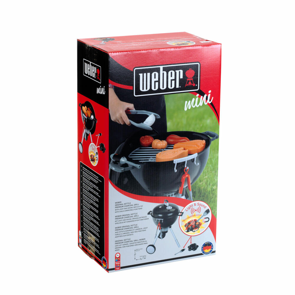 Theo Klein Weber Kugelgrill One Touch Premium, Kinder Grill, Kinderspielzeug, Spielzeug, 9466