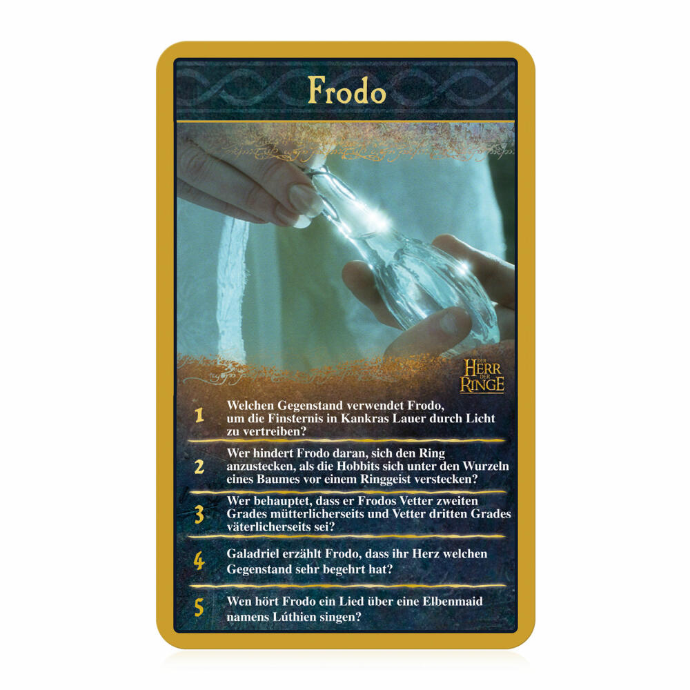 Winning Moves Top Trumps Quiz Lord of the Rings, Quiz Game, Board Game, Knowledge Game, 46301