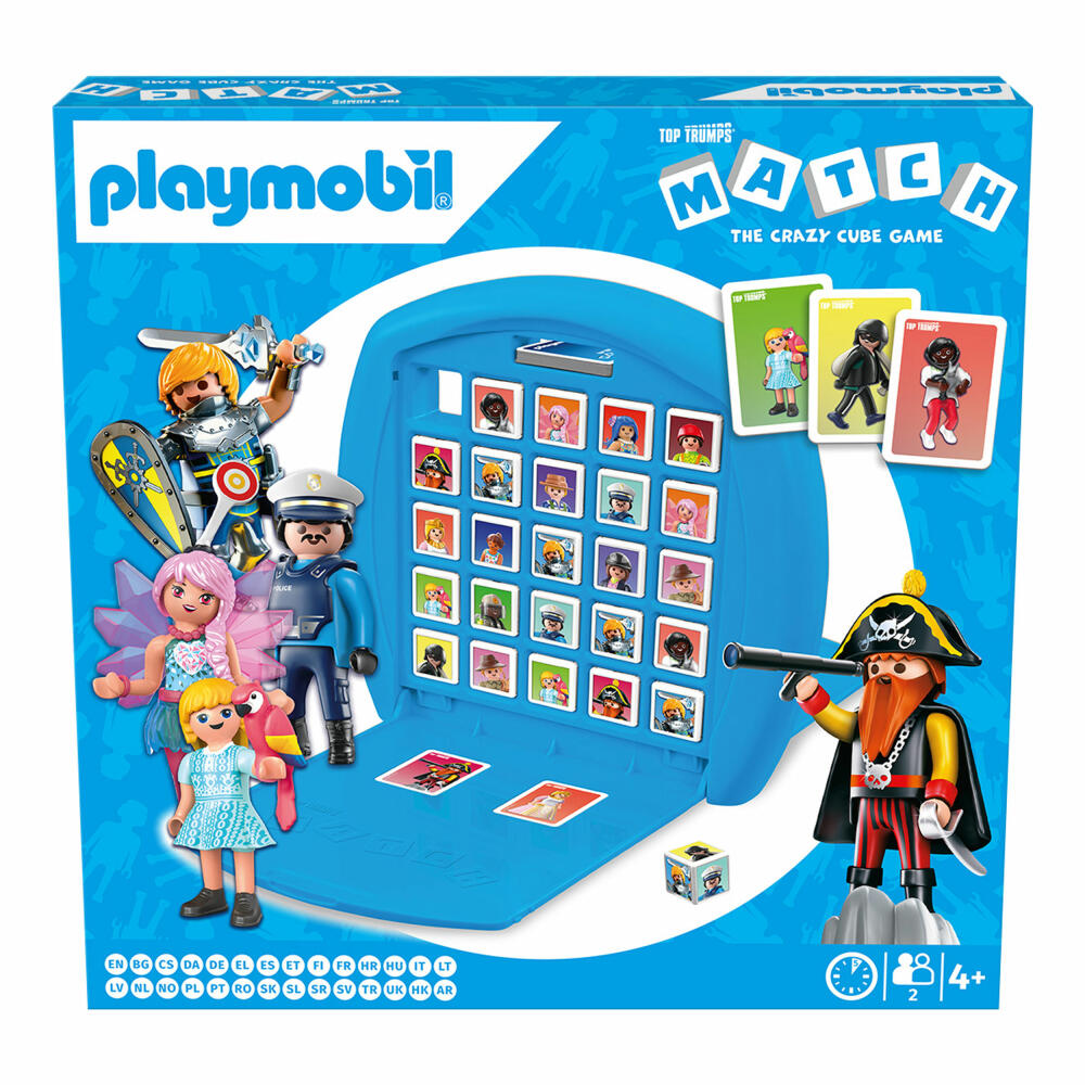 Winning Moves Match - Playmobil, dice game, family game, children's game, from 4 years, WM03779-ML1-6