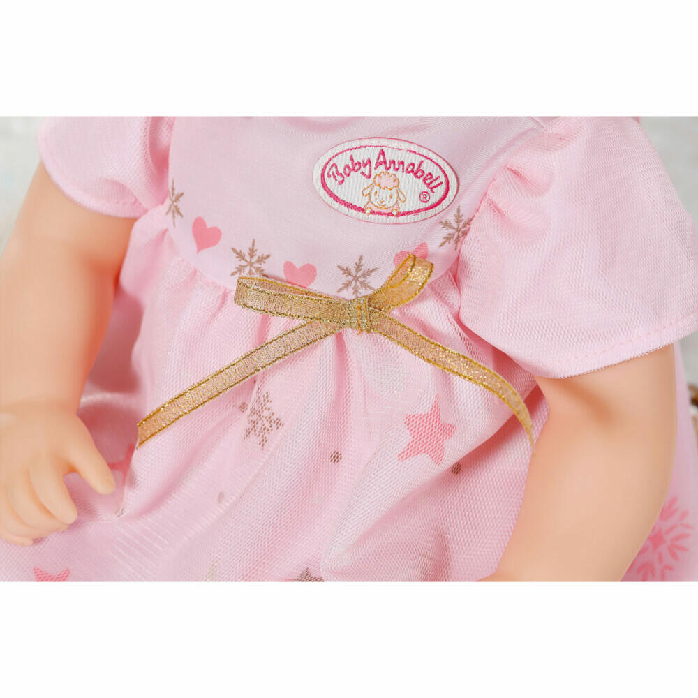 Zapf Creation Baby Annabell Weihnachtskleid, Puppenkleidung, Kleidung Puppe, Kleid, 43 cm, 707241