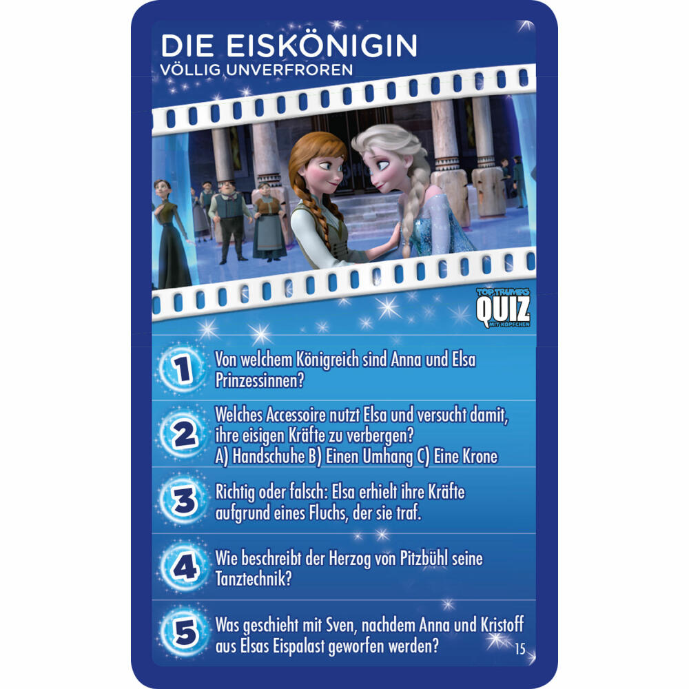 Winning Moves Top Trumps Quiz Disney Classic, Quiz Game, Board Game, Knowledge Game, 62769