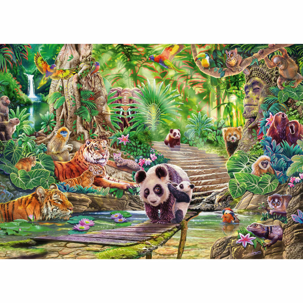 Schmidt Spiele Asiatische Tierwelt, Steve Sundram Wildlife, Puzzle, Erwachsenenpuzzle, 1000 Teile, 59962