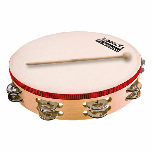 Voggenreiter Percussion-Set, 11-tlg., Maracas, Trommel, Triangel, Egg-Shaker, Großes Tamburin, Schellenkranz