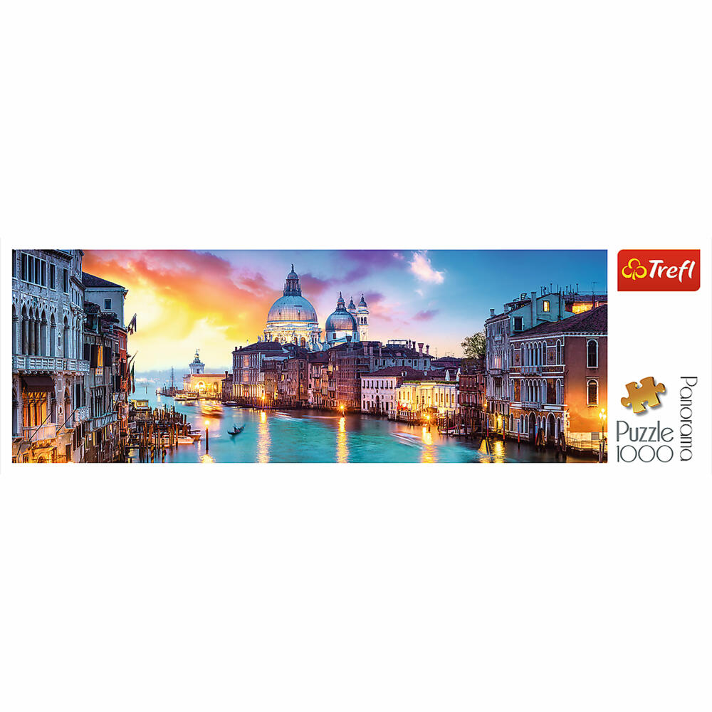 Trefl Panorama-Puzzle Canal Grande, Venedig, Querformat, 1000 Teile, 97 x 34 cm, 29037