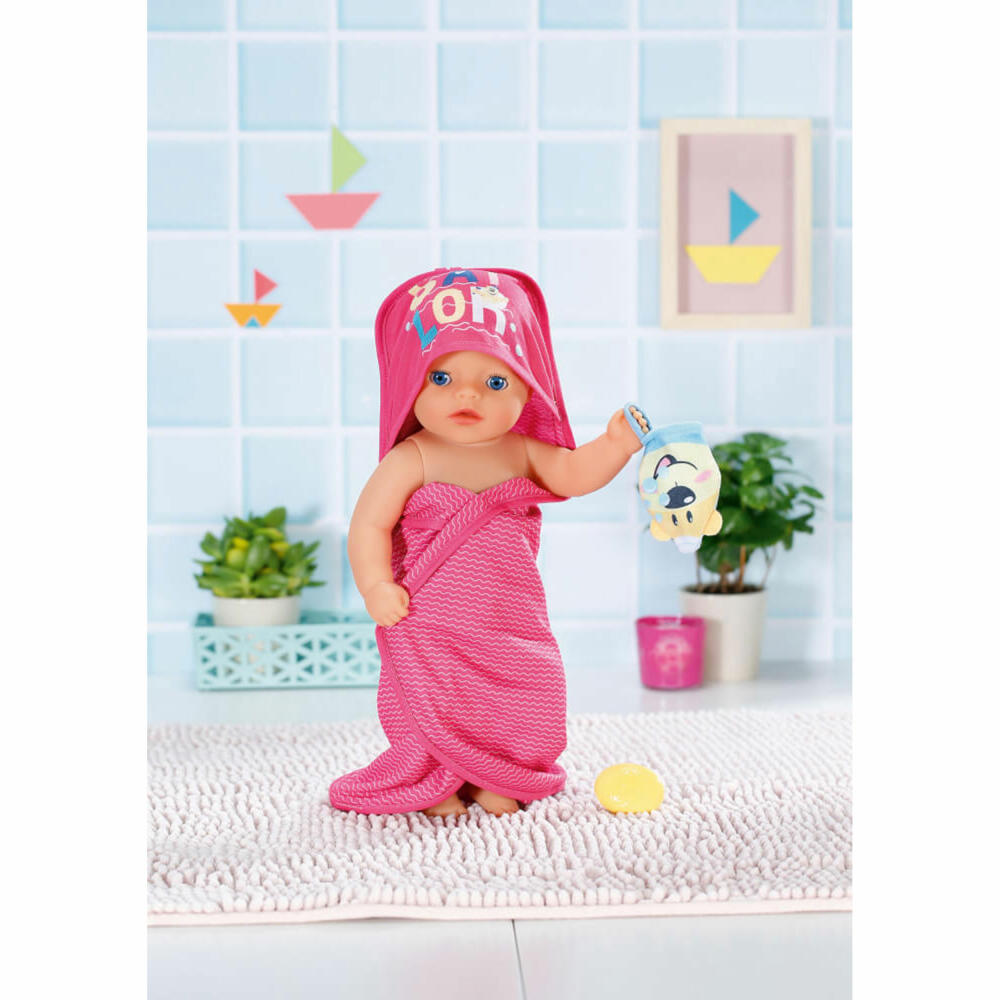 Zapf Creation BABY born Bath Kapuzenhandtuch, Handtuch, Puppenzubehör, Puppen Zubehör, 830635