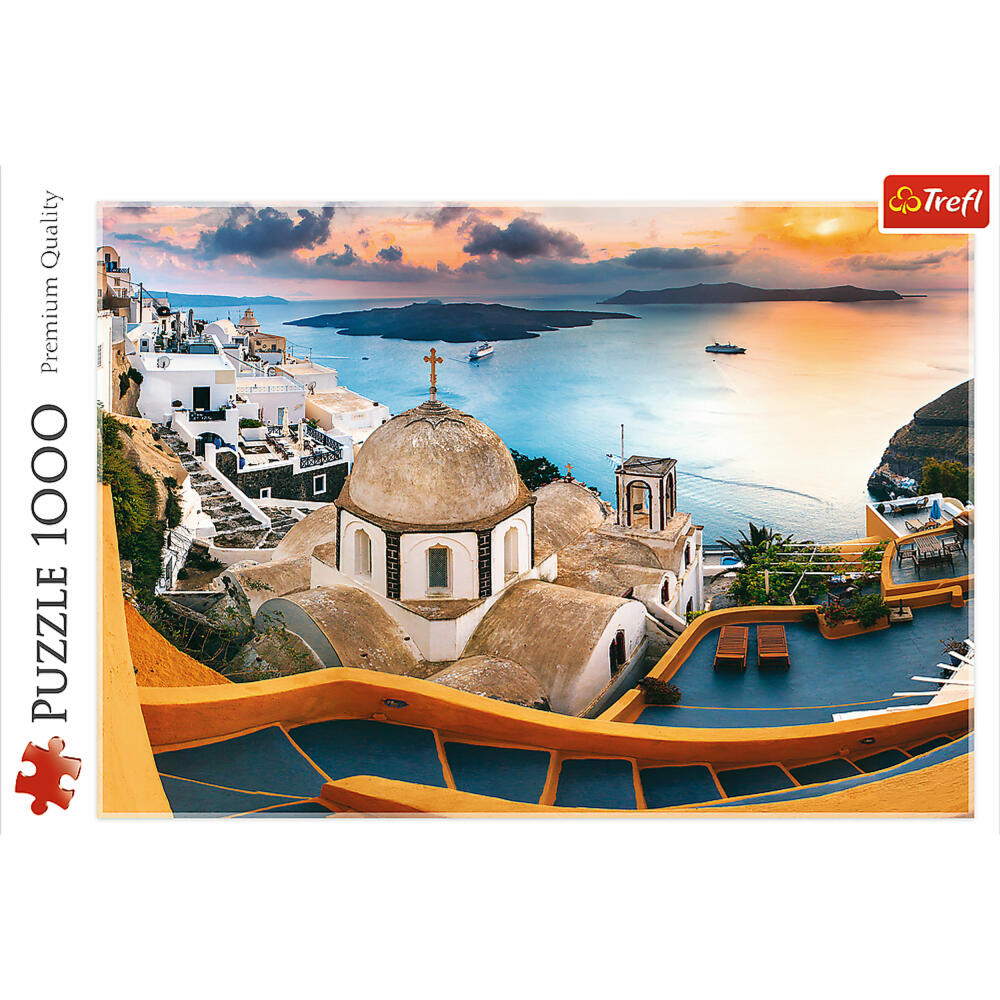 Trefl Puzzle Märchenhaftes Santorini, 1000 Teile, 68.3 x 48 cm, 10445