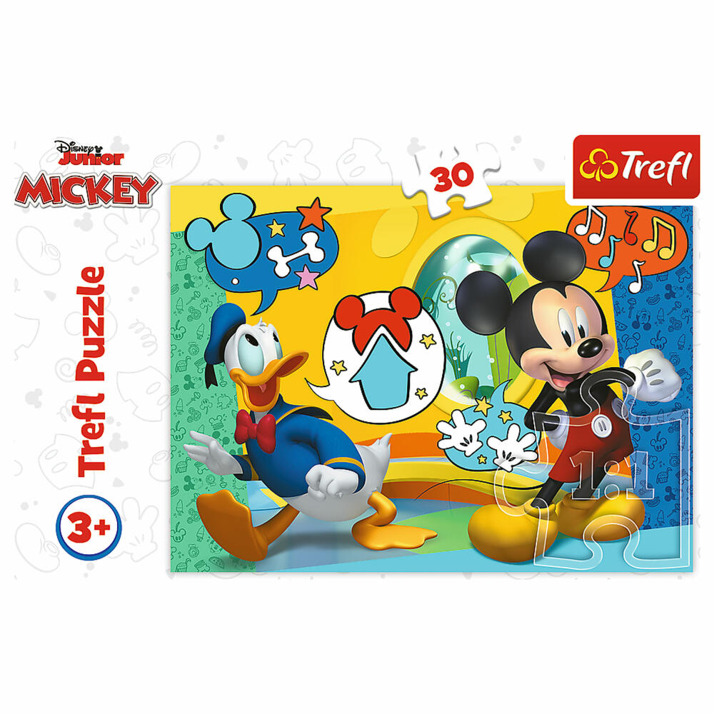 Trefl Puzzle Mickey Mouse Funhouse, children's puzzle, 30 pieces, 27 x 20 cm, 18289
