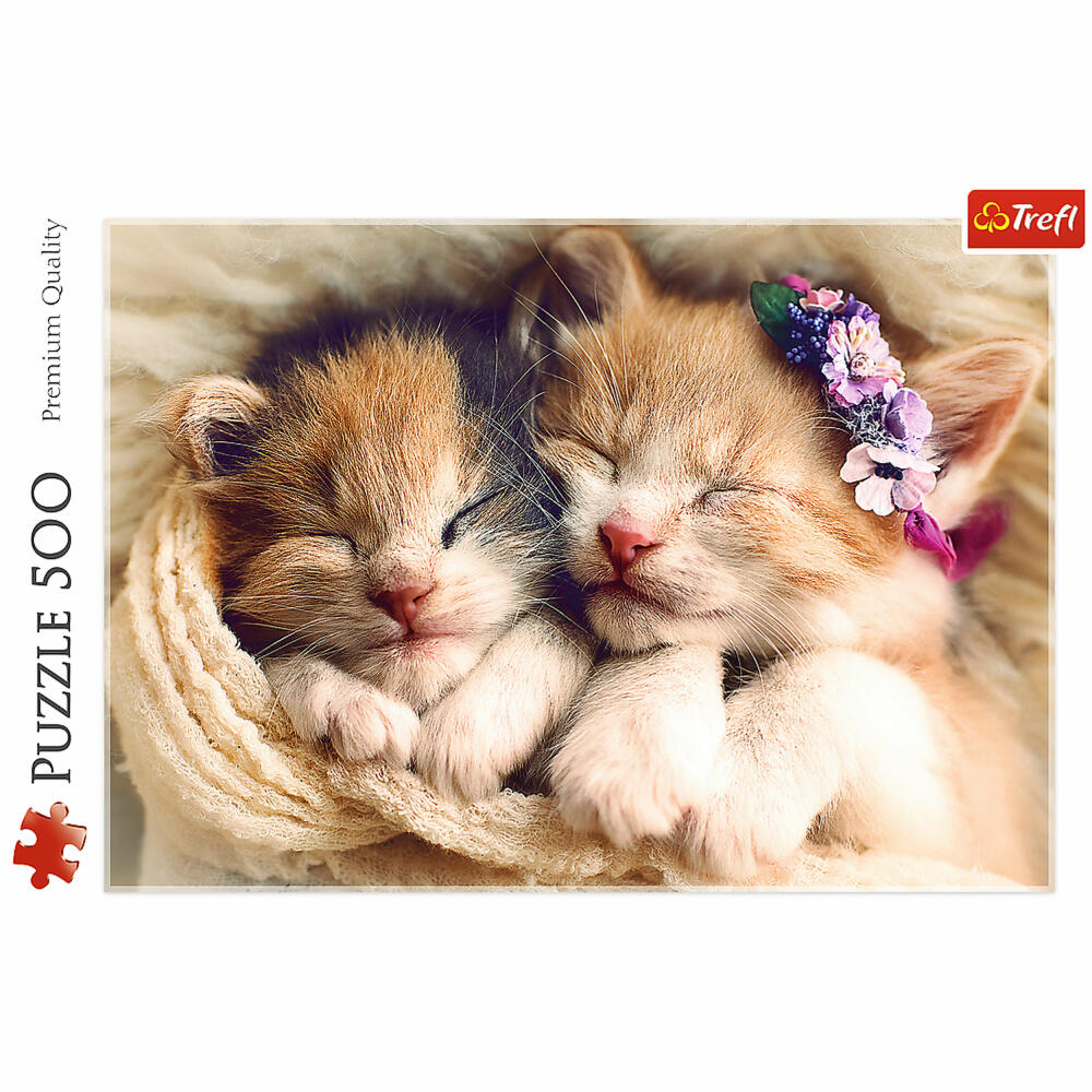 Trefl Puzzle Sleeping Cats, Kittens, 500 pieces, 48 x 34 cm, 37271