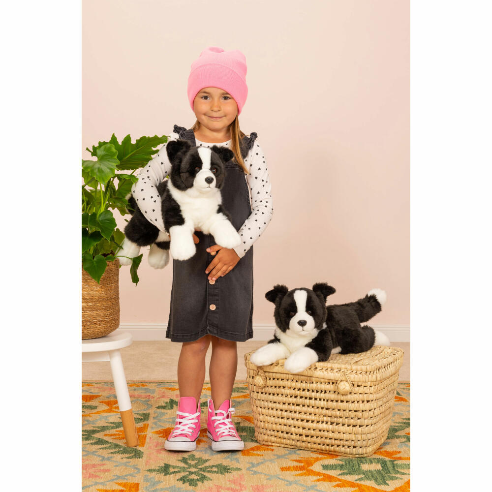 Teddy Hermann Border Collie Liegend, Kuscheltier, Stofftier, Plüschtier, Hund, Plüsch, 45 cm, 919612