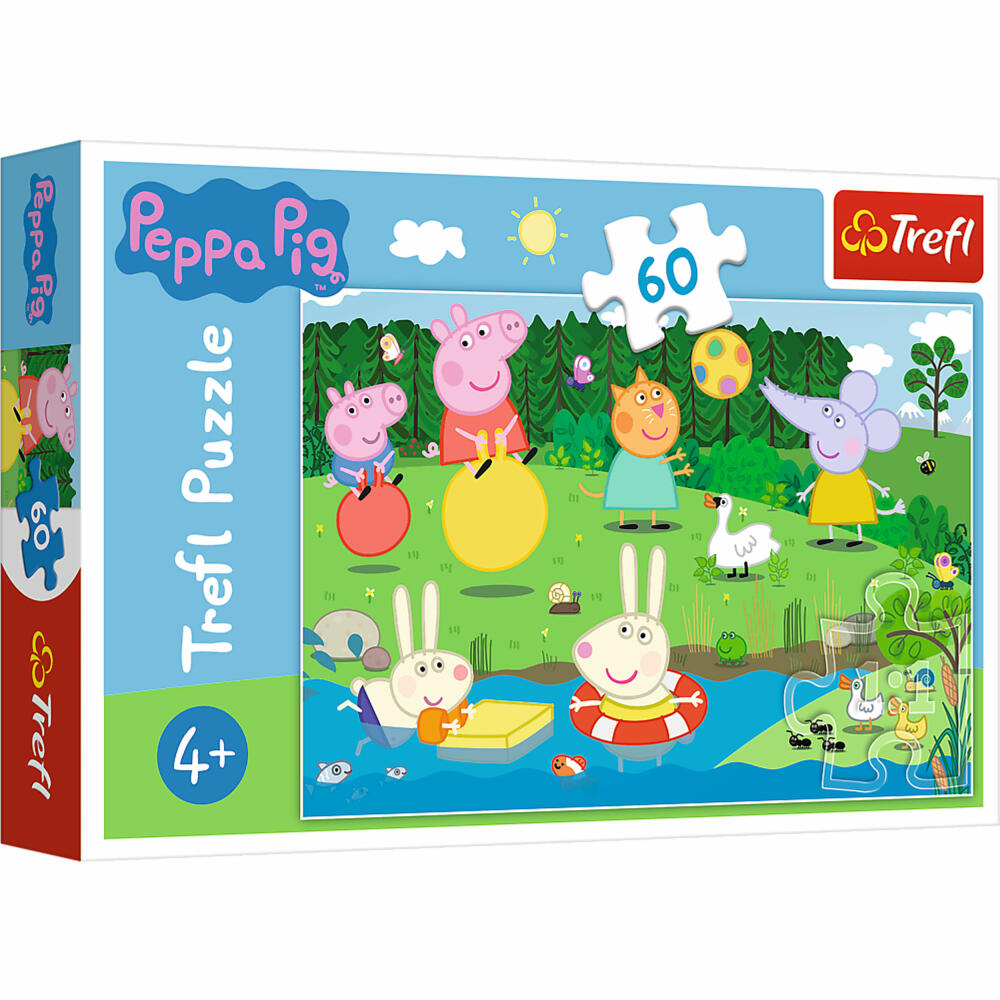 Trefl Puzzle Peppa Pig, children's puzzle, Peppa Pig, 60 pieces, 33 x 22 cm, 17326