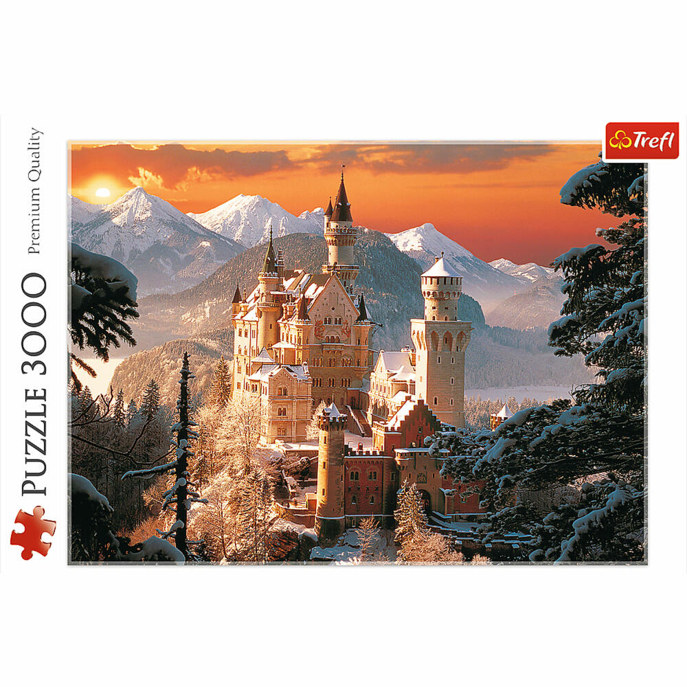 Trefl Puzzle Neuschwanstein in Winter, 3000 pieces, 116 x 85 cm, 33025