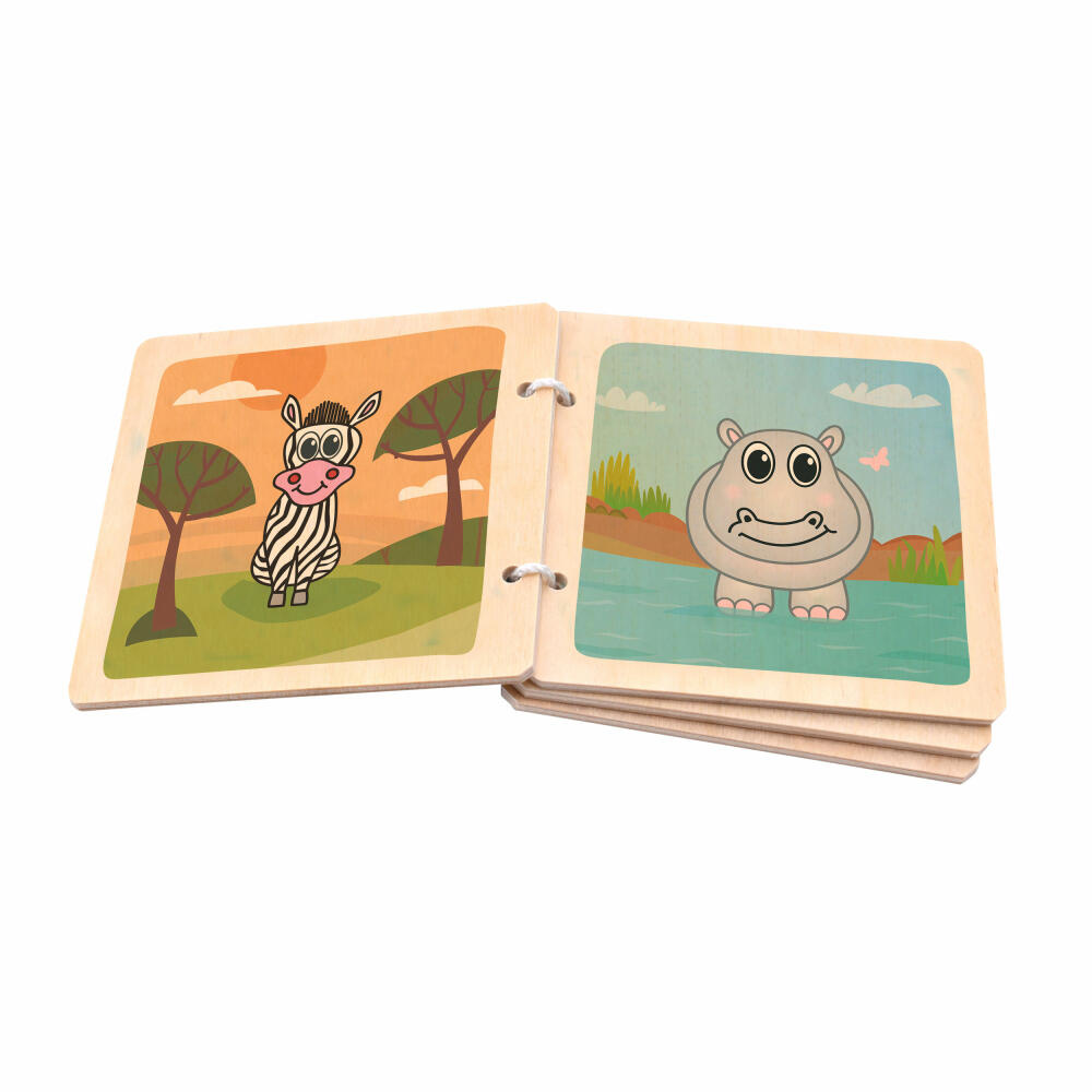 Voggenreiter Music for Kids Premium Bookie Africa, Holzbuch, Bilderbuch, Spielzeug, Kinder, 1242