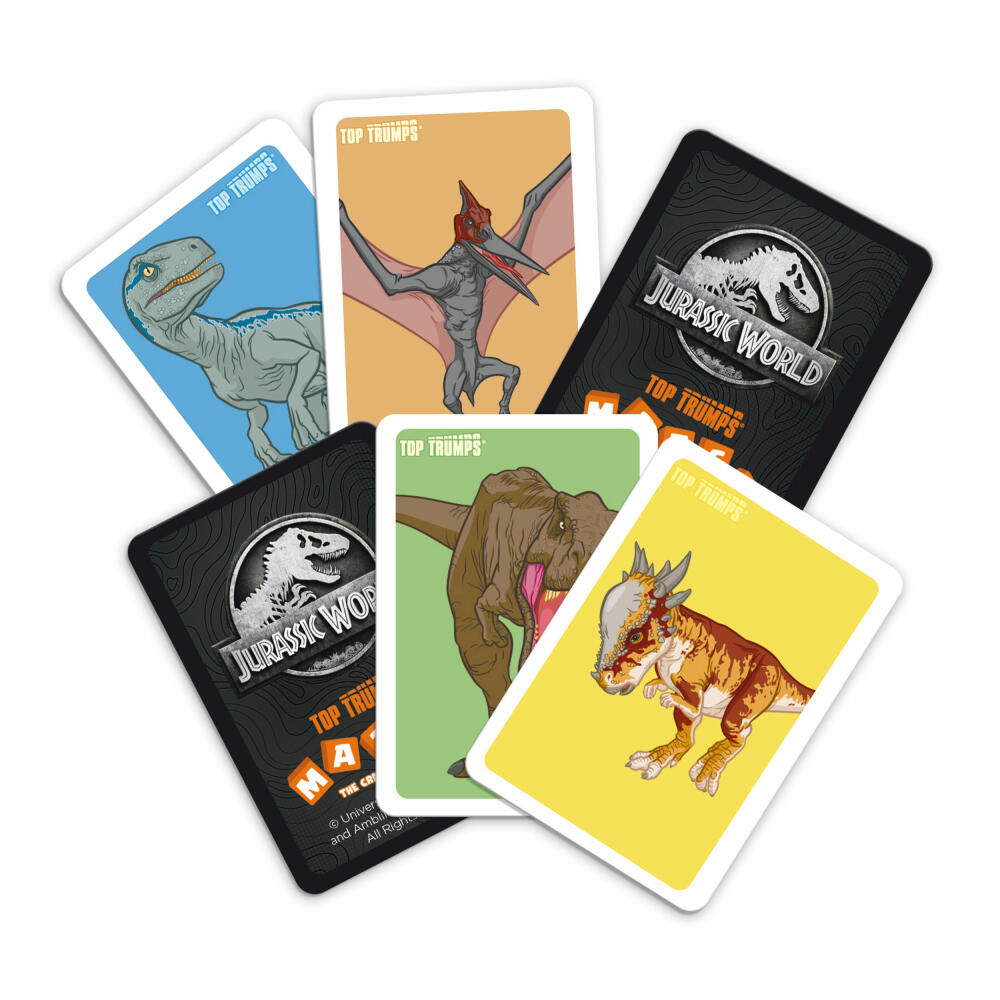 Winning Moves Top Trumps Match Jurassic World, Dice Game, Board Game, Dice Game, Children's Game, 46657
