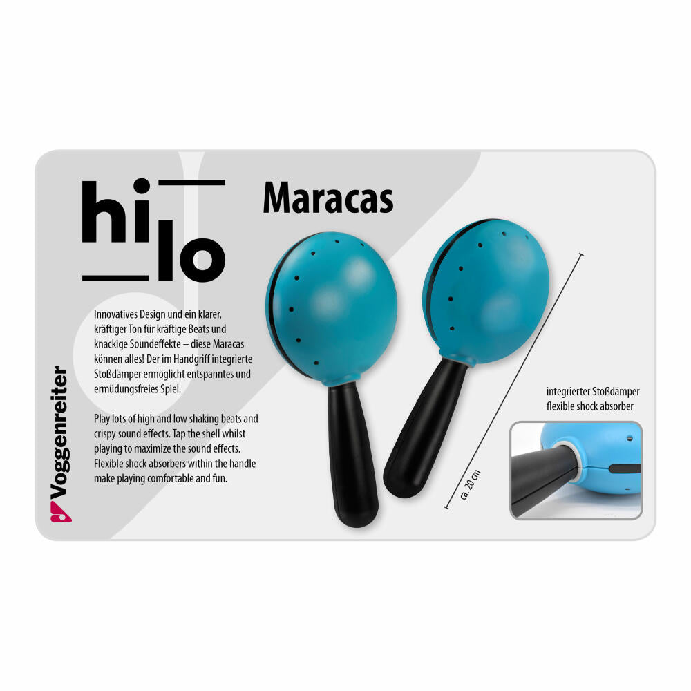 Voggenreiter Hi-Lo Maracas, Rumbakugeln, Rumba Rasseln, Musikinstrument, Musik Instrument, 1181