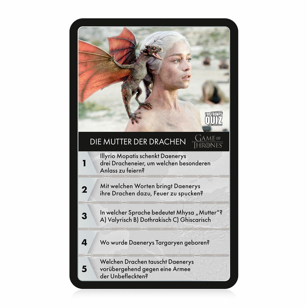 Winning Moves Quiz - Game of Thrones Rubber Case, Quizspiel, Wissensspiel, Familienspiel, ab 12 Jahren, WM03544-GER-6