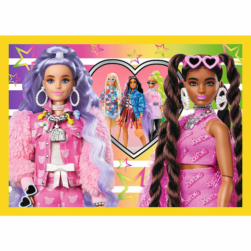 Trefl 4 in 1 puzzle - Barbie, 35 + 48 + 54 + 70 pieces, 28.5 x 20.5 cm, 34626