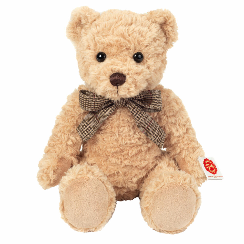Teddy Hermann Teddy with growling voice, cuddly toy, stuffed toy, plush toy, teddy bear, plush, beige, 32 cm, 913191