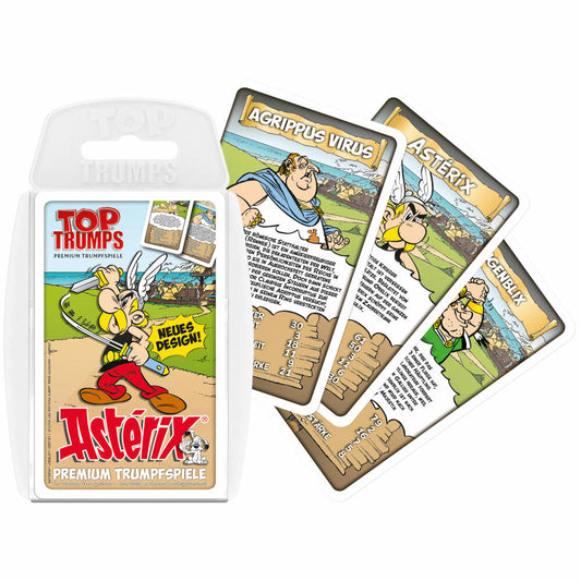 Winning Moves Top Trumps Asterix, Kartenspiel, Trumpfspiel, Quartett, Karten Spiel, WM04069-GER-12