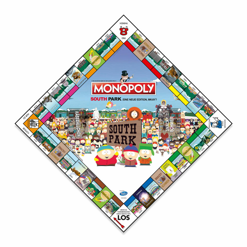 Winning Moves Monopoly South Park, Brettspiel, Gesellschaftsspiel, Familienspiel, 48305
