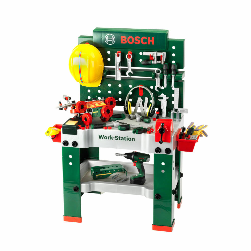 Theo Klein Bosch Werkbank No.1, 150-tlg., Werkzeug, Kinder Spielzeug, Werkstatt, 8425