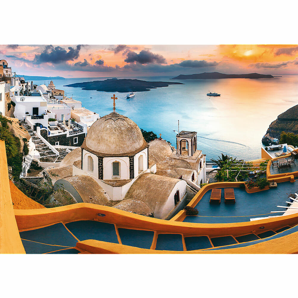 Trefl Puzzle Märchenhaftes Santorini, 1000 Teile, 68.3 x 48 cm, 10445