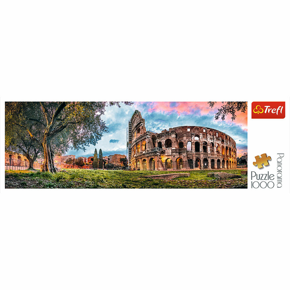 Trefl Panorama-Puzzle Kolosseum im Morgengrauen, Querformat, 1000 Teile, 97 x 34 cm, 29030